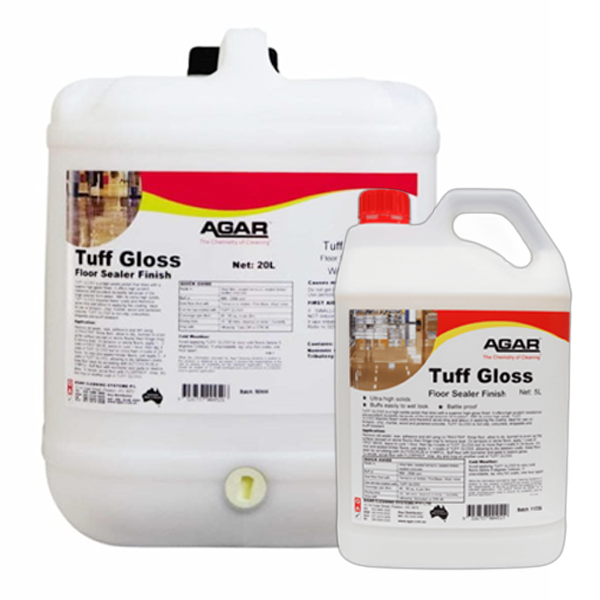 Agar Tuff Gloss Floor Polish And Sealer Crystalwhite Cleaning Supplies