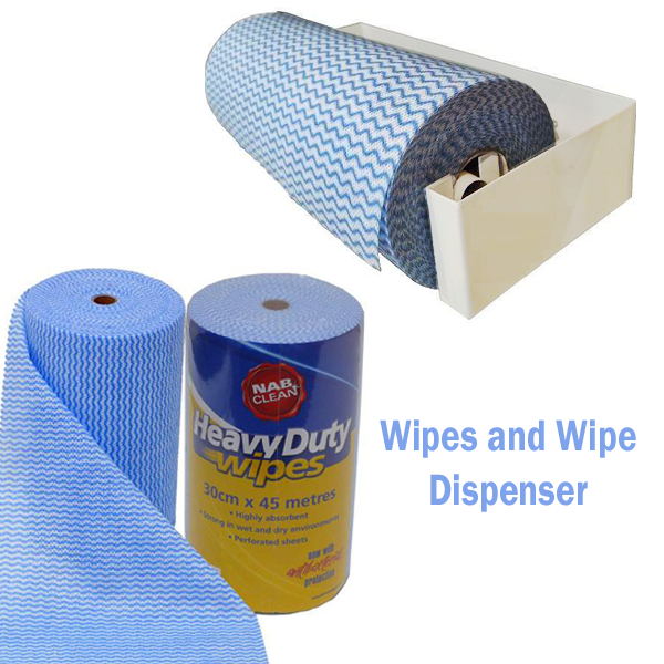 NAB Multi Purposes Heavy Duty Wipes 90 Perforated Sheets In Roll