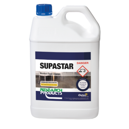 Research Products | Supastar Polished Floor Mop Liquid 5Lt | Crystalwhite Cleaning Supplies Melbourne