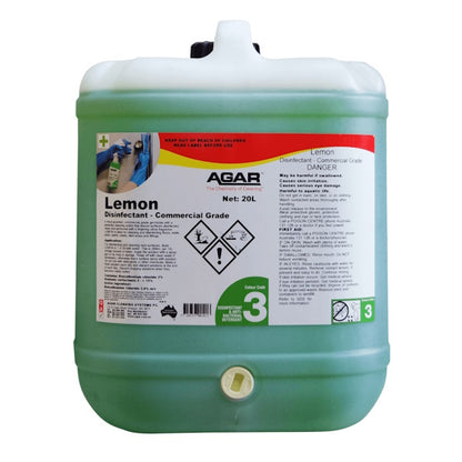 Agar | Lemon 20Lt Commercial Disinfectant | Crystalwhite Cleaning Melbourne