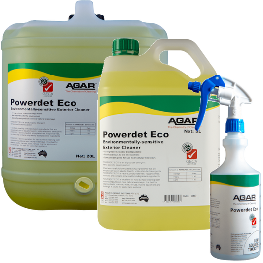 Agar | Powerdet Eco Group  Multipurpose Detergent | Crystalwhite Cleaning Supplies Melbourne