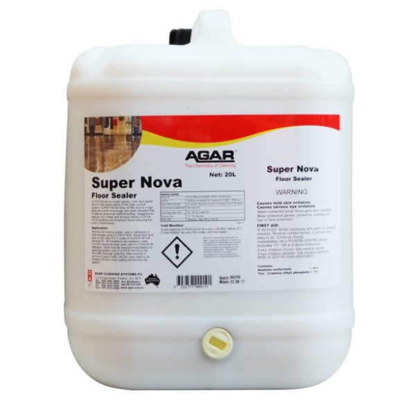 Agar | Super Nova Floor Sealer 20Lt | Crystalwhite Cleaning Supplies Melbourne