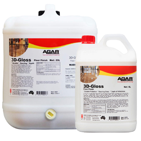 Agar | 3D Gloss Floor Polish and Sealer | Crystalwhite Cleaning Supplies Melbourne