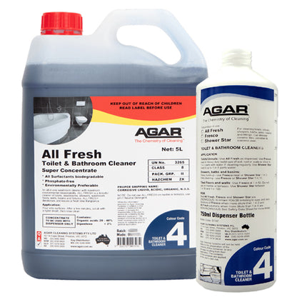 Agar |  All Fresh Toilet and Bathroom Cleaner Group | Crystalwhite Cleaning Supplies Melbourne