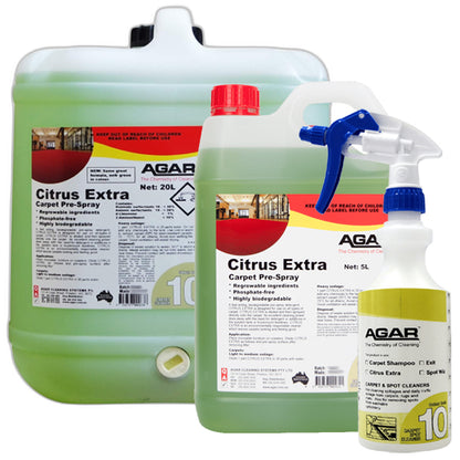 Agar | Citrus Extra Carpet Cleaner (Prespray) Biodegradable Group | Crystalwhite Cleaning Supplies Melbourne