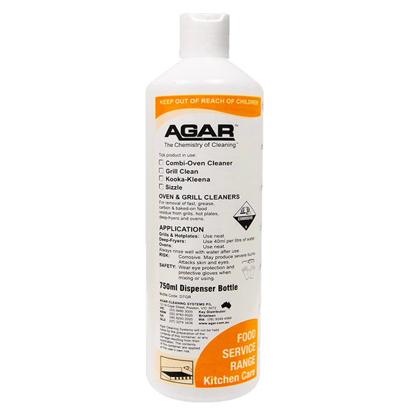 Agar | Combi Oven Cleaner Empty Bottle | Crystalwhite Cleaning Supplies Melbourne