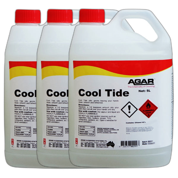 Agar | Cool Tide Instant Hand Sanitiser Carton Quantity | Crystalwhite Cleaning Supplies Melbourne