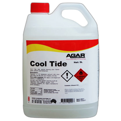 Agar | Cool Tide Instant Hand Sanitiser 5Lt | Crystalwhite Cleaning Supplies Melbourne