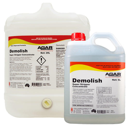 Agar | Demolish Floor Stripper Group | Crystalwhite Cleaning Supplies Melbourne