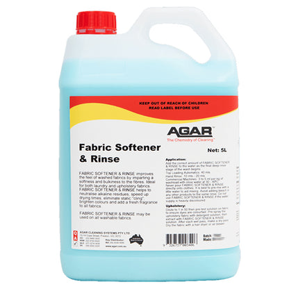 Agar | Fabric Softener and Rinse 5Lt | Crystalwhite Cleaning Supplies Melbourne