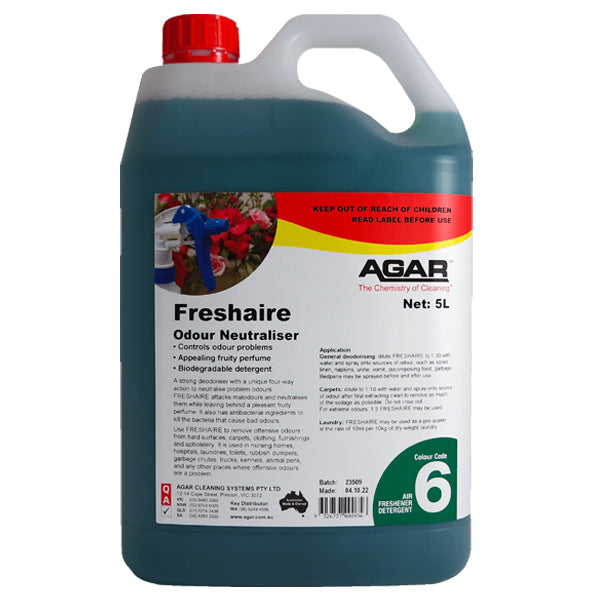 Agar | Agar Freshaire Odour Neutraliser 5Lt | Crystalwhite Cleaning Supplies Melbourne