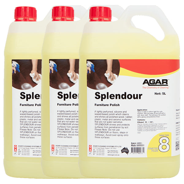 Agar | Splendour Furniture Polish Carton | Crystalwhite Cleaning Supplies Melbourne