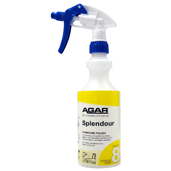 Agar | Splendour Furniture Polish 500ml Empty Bottle | Crystalwhite Cleaning Supplies Melbourne