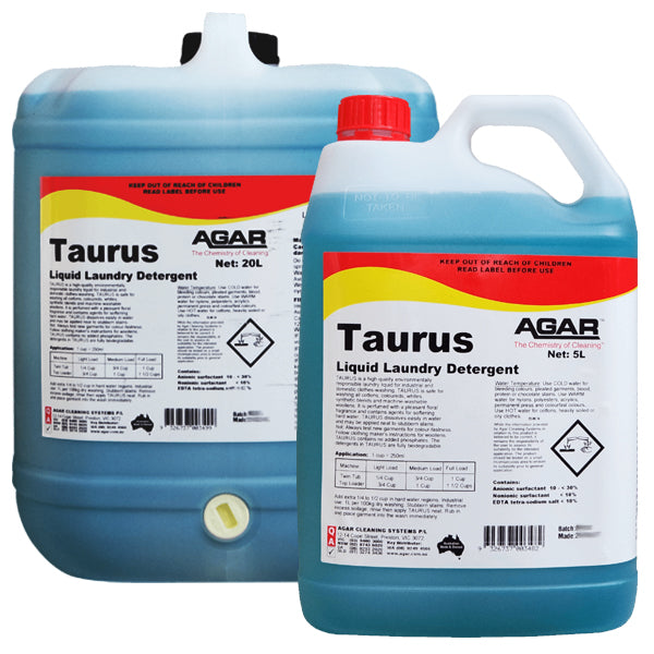 Agar Taurus Liquid Laundry Detergent – Crystalwhite Cleaning Supplies