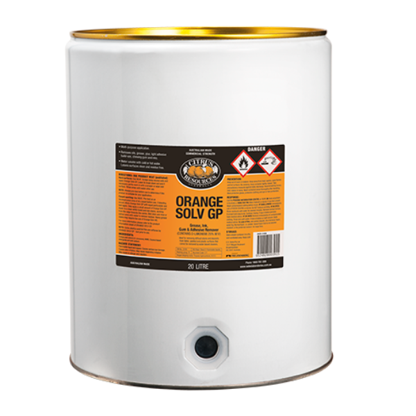 Citrus Resources | Orange Solv GP 20Lt | Crystalwhite Cleaning Supplies Melbourne