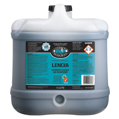 Citrus Resources | Lencia Bathroom Cleaner Spray and Forget | Crystalwhite Cleaning Supplies Melbourne