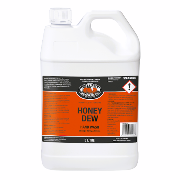 Citrus Resources | Honeydew 5Lt Hand Wash and Shower Gel | Crystalwhite Cleaning Supplies Melbourne