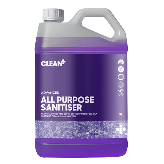 Clean Plus | Advanced All Purpose Sanitiser 5Lt | Crystalwhite Cleaning Supplies Melbourne