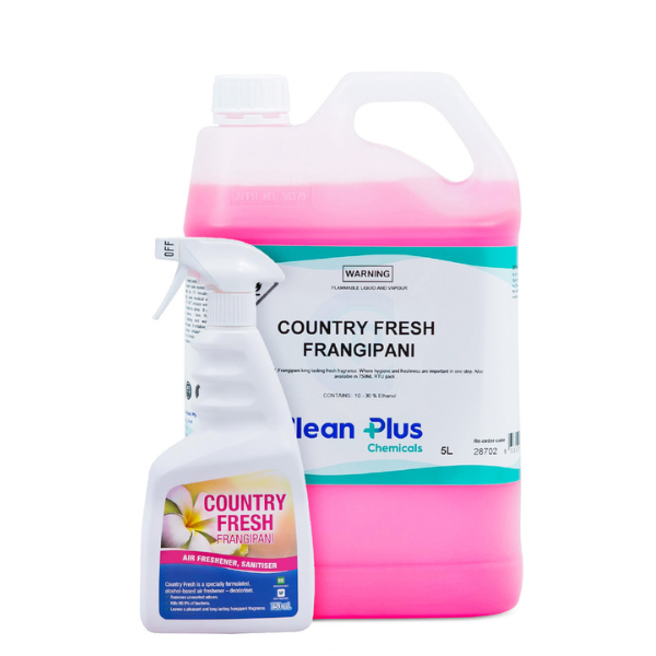 Clean Plus | Country Fresh Frangipani Air Freshener Group | Crystalwhite Cleaning Supplies Melbourne.