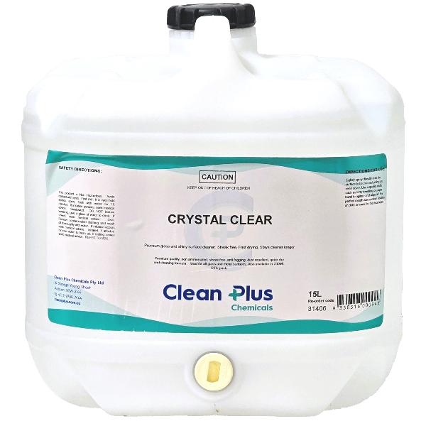 Clean Plus | Crystal Clear Glass Cleaner 15Lt | Crystalwhite Cleaning Supplies Melbourne