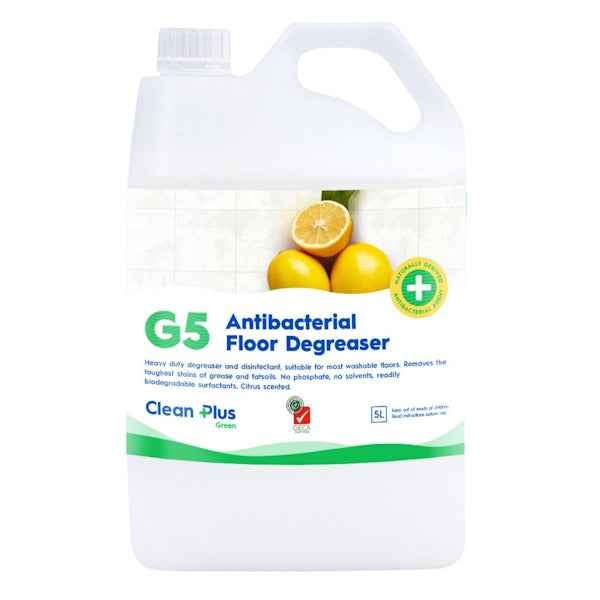 Clean Plus | G5 Antibacterial Floor Degreaser | Crystalwhite Cleaning Supplies Melbourne