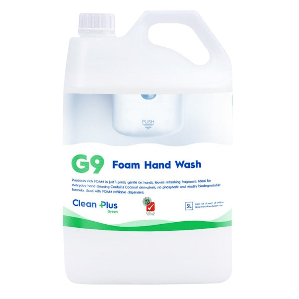 Clean Plus | G9 Foaming Hand Wash | Crystalwhite Cleaning Supplies Melbourne