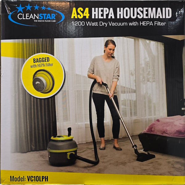 Housemaid | 10 Litre Commercial Plastic Dry Machine Inside | Crystalwhite Cleaning Supplies Melbourne.