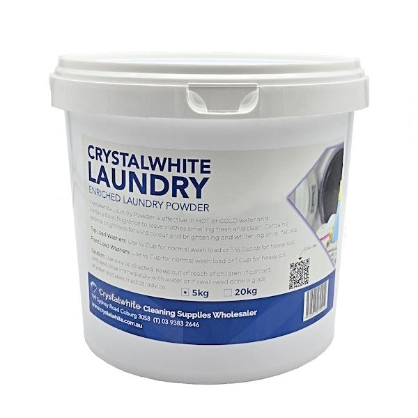 Crystalwhite | Laundry Powder 5Kg | Crystalwhite Cleaning Supplies Melbourne.