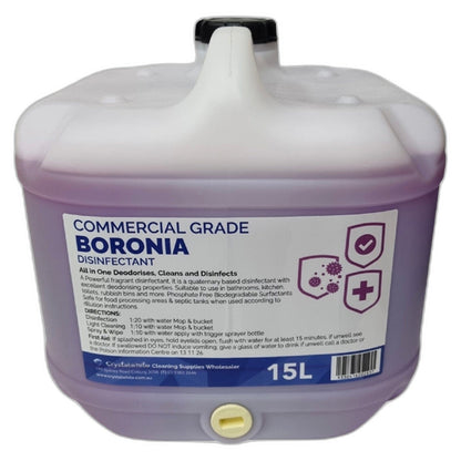 Crystalwhite | Boronia Commercial Grade Disinfectant 15Lt | Crystalwhite Cleaning Supplies Melbourne