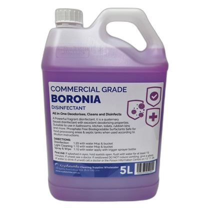 Crystalwhite | Boronia Commercial Grade Disinfectant 5Lt | Crystalwhite Cleaning Supplies Melbourne