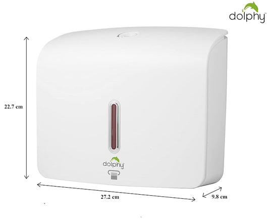 Dolphy Australia | Plaza Ultraslim Paper Towel Dispenser Black or White | Crystalwhite Cleaning Supplies Melbourne