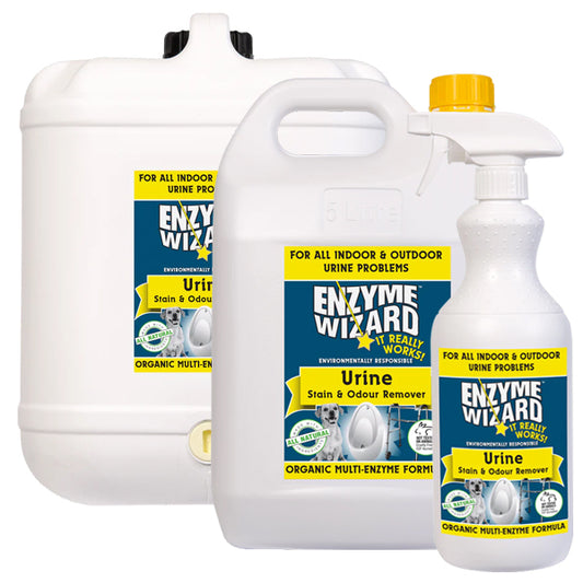 Enzyme Wizard | Enzyme Wizard Urine Stain and Odour Remover Group | Crystalwhite Cleaning Supplies Melbourne