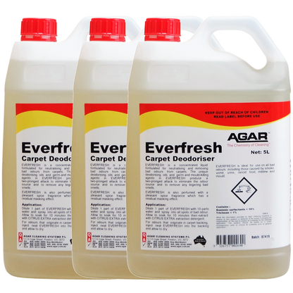 Agar | Everfresh Carpet Deodoriser 5Lt | Crystalwhite Cleaning Supplies Melbourne