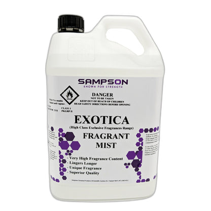 Sampson | Exotica Fragrant Mist 5Lt | Crystalwhite Cleaning Supplies Melbourne 