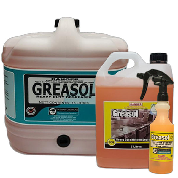 Tasman Chemicals | Tasman Chemicals Greasol Heavy Duty Kitchen Degreaser | Crystalwhite Cleaning Supplies Melbourne