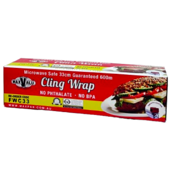 MaxValu | Premium Cling Film Wrap 45cm X 600m | Crystalwhite Cleaning Supplies Melbourne