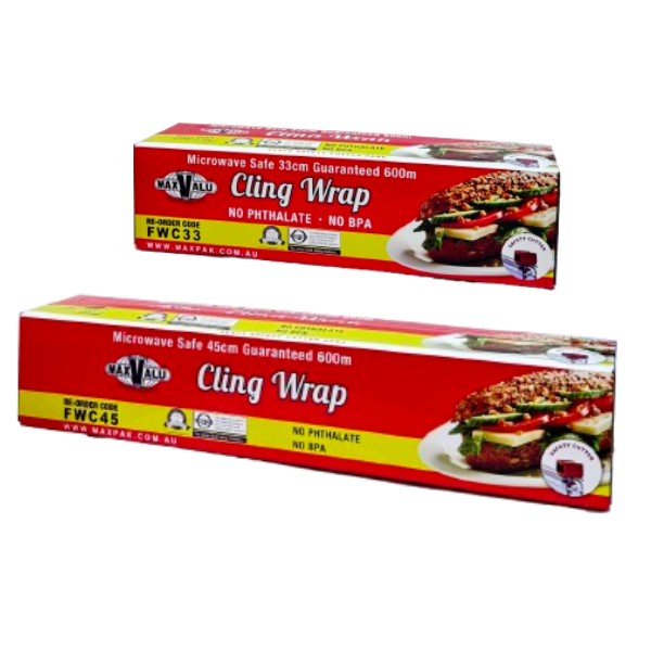 MaxValu | Premium Cling Film Wrap with Easy Cutter | Crystalwhite Cleaning Supplies Melbourne