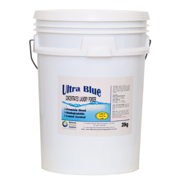 My Choice | Ultra Blue Laundry Powder 20 Kg | Crystalwhite Cleaning Supplies Melbourne.