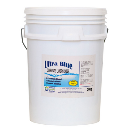 My Choice | Ultra Blue Laundry Powder 20 Kg | Crystalwhite Cleaning Supplies Melbourne.