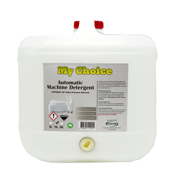 My Choice | Auto Dishwashing Detergent 15Lt | Crystalwhite Cleaning Supplies Melbourne