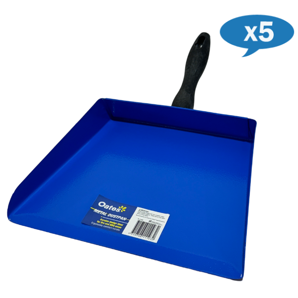 Oates | Metal Dustpan Carton Quantity | Crystalwhite Cleaning Supplies Melbourne.