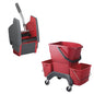 Oates | Ezy Ergo Bucket 25 Litre with Presser Red | Crystalwhite Cleaning Supplies Melbourne