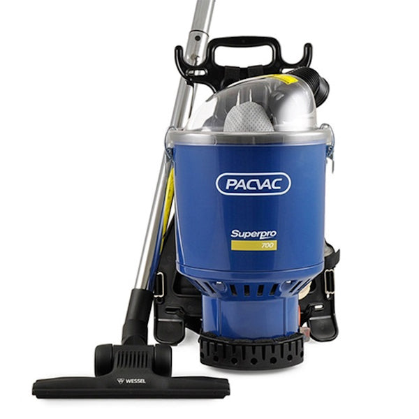 Pacvac | Superpro Commercial Backpack Vacuum Cleaner | Crystalwhite Cleaning Supplies Melbourne