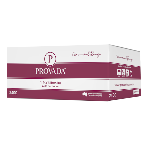 Provada | Ultraslim 2400 Interleaved Hand Towel | Crystalwhite Cleaning Supplies Melbourne