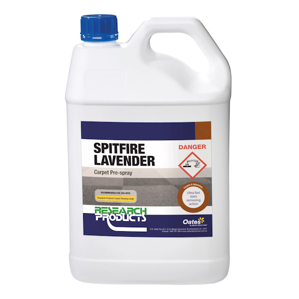 Research Products | Spitfire Lavender (Pre-Spray) 5Lt | Crystalwhite Cleaning Supplies Melbourne