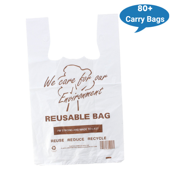 MaxValu | Reuseable Plastic Bags Large 1 Pack | Crystalwhite Cleaning Supplies Melbourne.