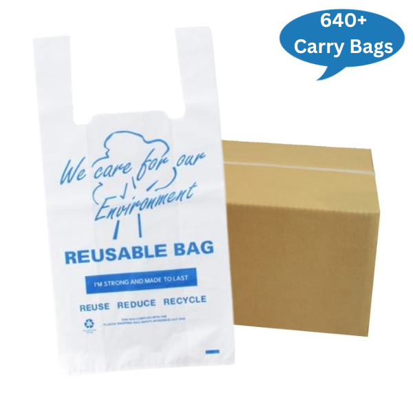 MaxValu | Reuseable Plastic Bags Medium Carton | Crystalwhite Cleaning Supplies Melbourne