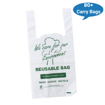 MaxValu | Reuseable Plastic Bags Small  Pack | Crystalwhite Cleaning Supplies Melbourne.