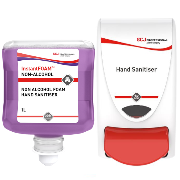 SC Johnson Deb | InstantFoam Non Alcohol Foam Hand Sanitiser Group | Crystalwhite Cleaning Supplies Melbourne