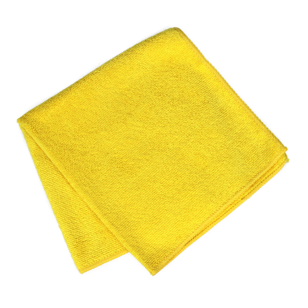 Sabco | All Purpose Single Piece Yellow Microfibre Cloths | Crystalwhite Cleaning Supplies Melbourne 